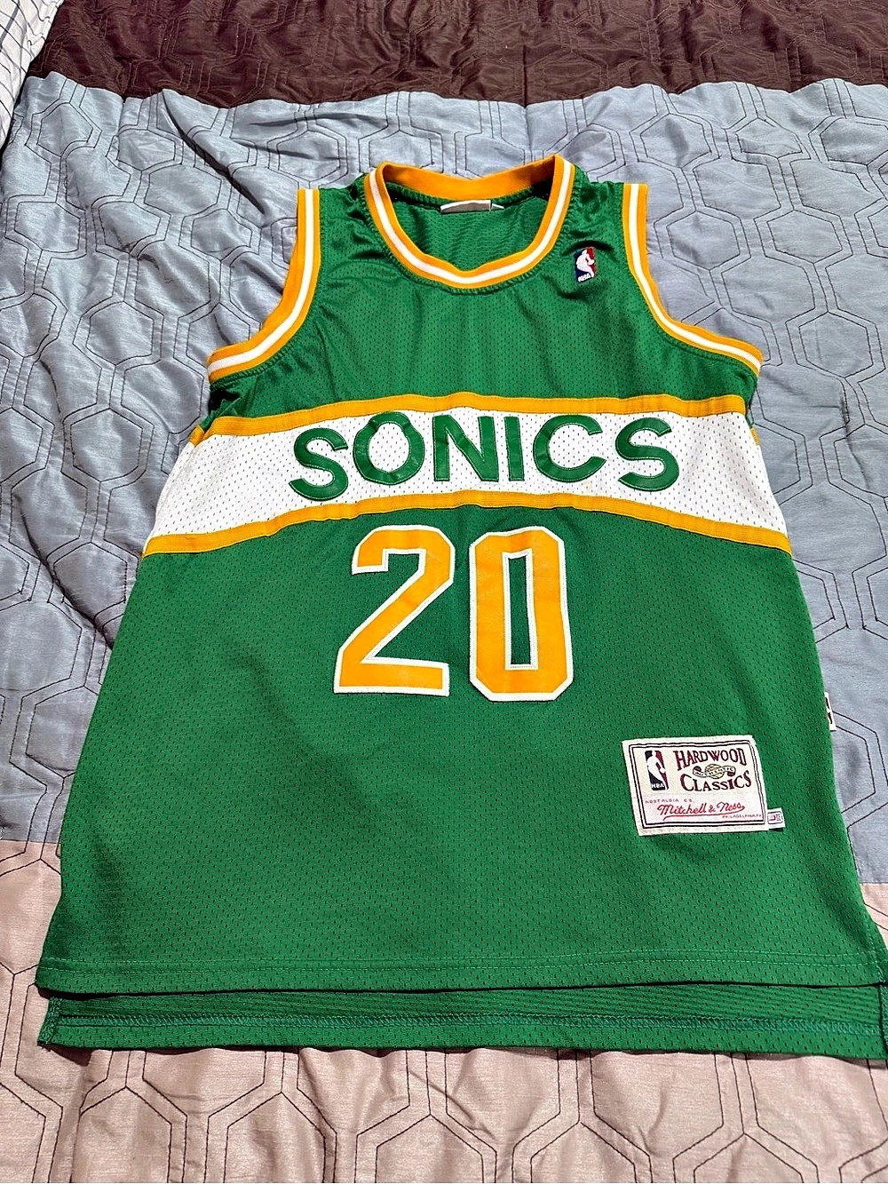 Gary Payton #20 Supersonics Mens Mitchell & Ness Swingman Jersey L